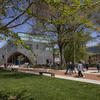 Liacouras Walk and Charles Library on main campus
