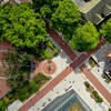 Aerial view of Founder's Garden